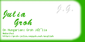 julia groh business card